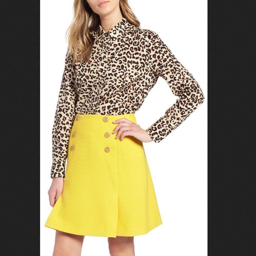 1901 Cheetah Print Button Down Size Small & Medium